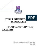 Adulteration in Food