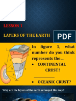 Lesson 1. Layers of The Earth - Notes