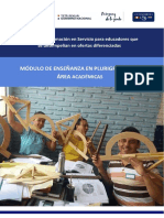 Enseñanza en Plurigrado Por Áreas Académicas