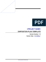 EPLC Disposition Plan Template