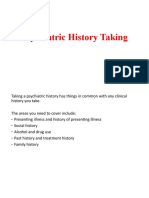 Psychiatric History Taking