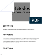 TEMA 6 - Métodos Laboratoriais