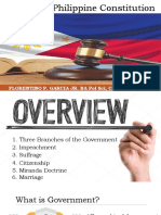 Overview of The 1987 Philippine Constitution