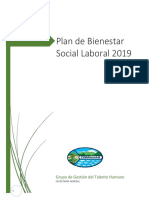 GTH Plan 2019 ProgramaBienestarSocialLaboral