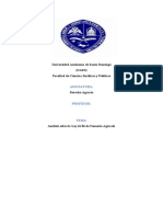 Análisis de La Ley 61 86 de Fomento Agrícola