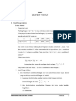 Materi Limit Dan Turunan