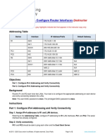 1.4.7 Packet Tracer - Configure Router Interfaces