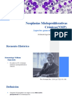 Neoplasias Mieloproliferativas Crónicas (NMP) : Aspectos Generales y Clasificación