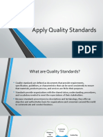 Apply Quality Standards