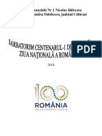 Centenar 2018 Proiect