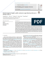 Dynamic Impact of Negative Public Sentiment On Agricultural Product Prices During COVID-19