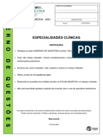 Prova USP Especialidades - Clinicas-Prova