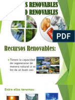 Recursos Renovables y No Renovables