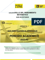 Desarrollo Del Pensamiento Matematica