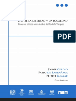 Entre La Libertad y La Igualdad Rodolfo Vázquez