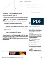 Switchboard - Forms of Internal Separation