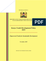 Kenya Youth Development Policy 2019