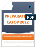 Culture Generale Cafop 2022 Totale Reussite