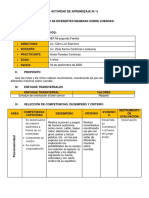 Actividad de Aprendizaje - Personal Social