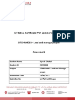 V2 - SITXHRM003 Lead and Manage People Student Assessment Guide