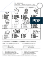 Examen de Ingles Tercero Tercer Bimestre III