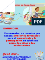 Ambientes de Aprendizaje Presentacion