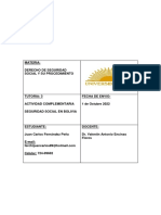 Tutoria 3 - Actividad Complementaria - Derecho de Seguridad Social