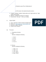 Semi Detailed Lesson Plan in Mathematics 4