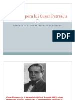 Viata Si Opera Lui Cezar Petrescu