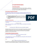 Quantum Mechanics Course Postulates