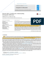 Internet Ethics of Adolescents-Understanding Demographic Differences