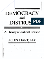 John Hart Ely - Democracy and Distrust - A Theory of Judicial Review (1980)