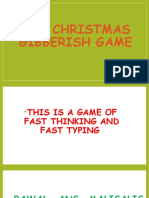 The Christmas Gibberish Game CCV