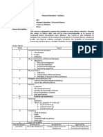 PE 1 (Physical Fitness) Syllabus