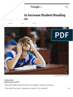 10 Strategies To Increase Student Reading Comprehension