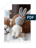 Sleepy Bunny Amigurumi Crochet Pattern