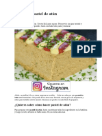 Receta de Pastel de Atún