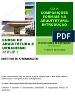 Aula 3 - Composições Formais Na Arquitetura