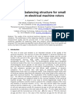 An Optimal Balancing Structure For Small and Medium Electrical Machine Rotors