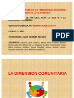 La Dimensión Comunitaria