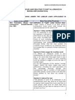 Opinion - Shift Policy - Karnataka Labour Laws