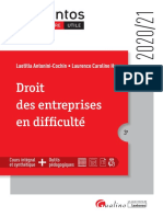 Mémentos: Droit Des Entreprises en Difficulté