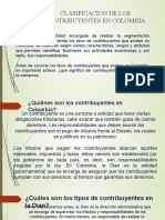 Clasificación Contribuyentes en Colombia - JOSE LUIS GUTIERREZ JARA