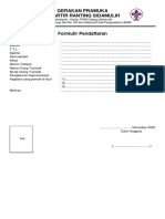 Contoh Formulir Pendaftaran Anggota DKR - DKR Sidamulih