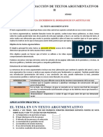 TEXTO ARGUMENTATIVO-ARTÍCULO DE OPINIÓN-ficha de trabajo-V4-II Parte