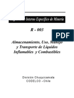 R-003 Almacenamiento Uso y Manejo de Combustibles