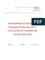 Procedimiento Excavación Instalación Tubería