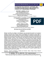 An Investigation of Research Self-Efficacy, Attitudes, and Interest Among Filipino College Faculty: Implications For Research Productivity Enhancement Programs