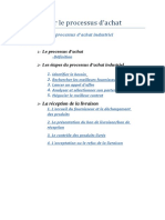 Rapport Sur Le Processus D'achats