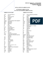 Dental Service Abbreviation